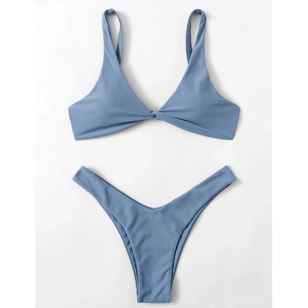 Twist Front High Cut Bikini